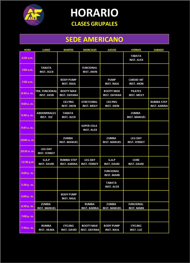 Clases grupales